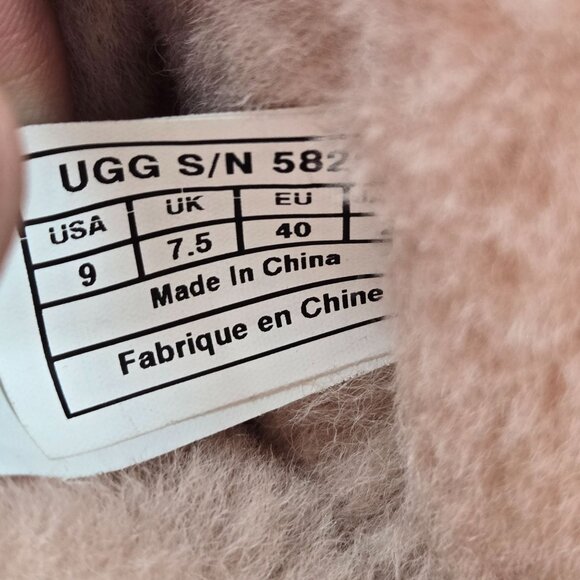 UGG Classic Short II Neon Boots 9 Pink Suede Shearling Fur Lined Winter Booties - Picture 8 of 13
